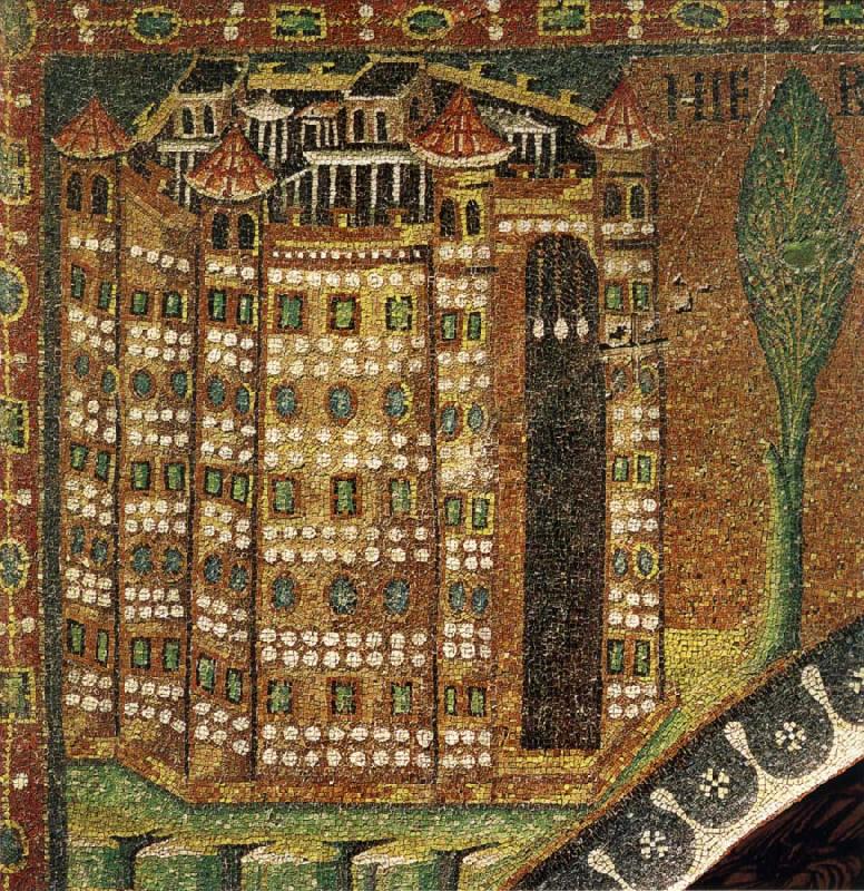 Mosaic in the church of San vital, Ravenna, Italy, unknow artist